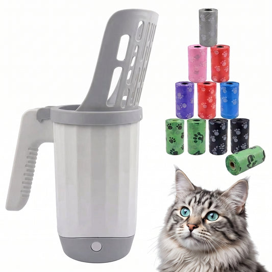 Pawlio Scoop & Seal™ – 2-in-1 Cat Litter Scoop